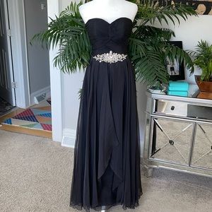 Alyce Paris Strapless Chiffon Dress